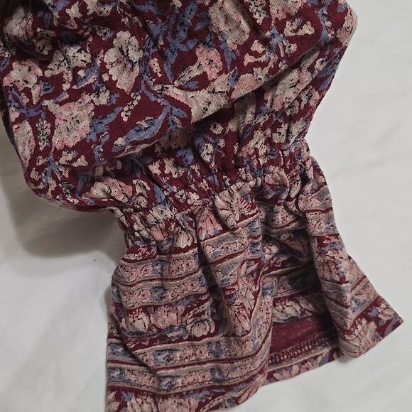 Lucky Brand Long Sleeve V-Neck Floral Top S - Picture 7 of 7